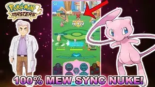 MEW 10K DAMAGE ONE SHOTS EX CHALLENGE! INSANE SYNC NUKE 100% MEW GRID SHOWCASE! | Pokemon Masters