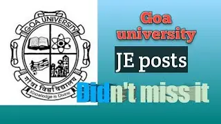 Goa university Notification 2021|||