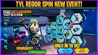 Tyl Regor Spin New Event In Bgmi/PubgM | Get Permanent Buddy Tyl Regor Companion In 10 Uc