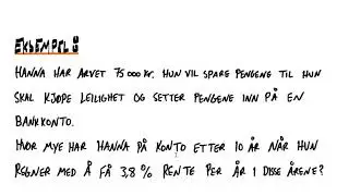 Renteregning (Rentesrente)