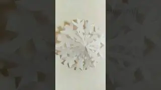 #shorts|❄️✂️Paper snowflake 1min craft|Paper Christmas decorations|Christmas paper cutting|Part-2