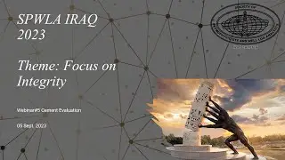 SPWLA IRAQ 2023 Webinar#5 Cement Evaluation by Kappa Engineering 05 Sept. 2023