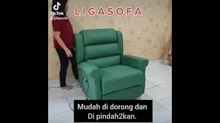Sofa recliner / reclining elektrik orang tua lift chair type Owen 1 merk Ligasofa