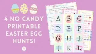 No Candy Easter Egg Hunt Printable Activities for Kids
