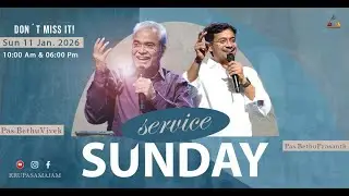 Krupa Samajam Worship Live || Rev. Bethu Vivek || Ps. Prasanth Bethu || 11th Jan 2026