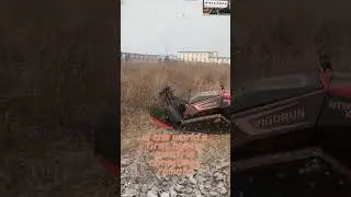 Loncin 764CC gasoline engine commercial adjustable mowing height remotely controlled flail mower