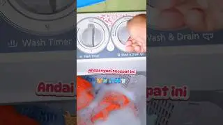 ASMR cuci baju 6👕💦🧺🎽🩳