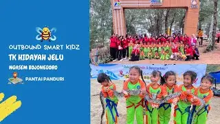 Outbound Anak TK Hidayah Jelu Ngasem Bojonegoro di Pantai Panduri 