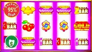 Quick Hit Platinum Black Gold Wild 95% payback slot machine, Bonus Retrigger