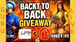 🔴[LIVE] 3rd 💰Giveway custom with GURU @GuruLiveFreeFire  #freefire #freefiremax #livestream