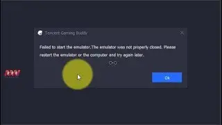 Fix Failed To Launch the Emulator Gameloop Issue