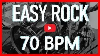 Slow Hard Rock Drum Track 70 BPM Drum Beat (Isolated Drums) [HQ]