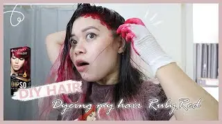First Time Dyeing My Hair Red at Home ( impulsive af 🙈 )
