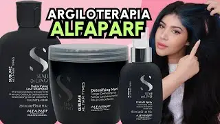 🖤 ​​CLAY THERAPY WITH ALFAPARF DETOXIFYING: Cleansing for oily scalp