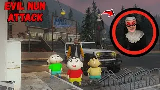 SHINCHAN Found EVIL NUN in GTA 5 😨😱