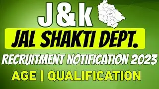 J&k Jal Shakti dept. Job Vacancy 2023 | J&k new job update today | Jkssb latest job update