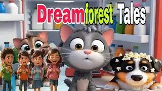 Buddy & Kitty&rsquo;s Popcorn Party 🍿 | Funny Kids Cartoon Song | 3D Animation for Children.