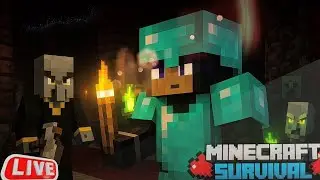 Lazy is live || make fully diamond armour in live world 😄