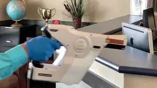Electrostatic Disinfection of a school from COVID-19