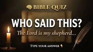 Bible Quiz Live | Who Said This? (Bible Trivia Questions)