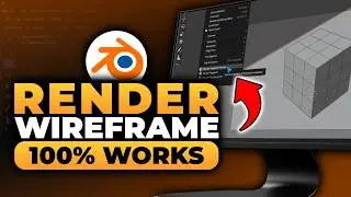 How To Render Wireframe in Blender (𝟮𝟬𝟮𝟲) | 100% WORKS | NO Yapping, To The Point! | FAST & EASY