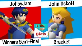 B&Aring;TIS #25 - JohsyJam (Marth) vs John 0skoH (Peach) - WS - Smash Remix