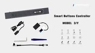 Quick Install Step: Tesla Physical Shortcut Buttons Console for Model 3 / Y from Tesery
