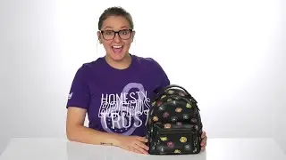 COACH Rainbow Rose Printed Leather Campus Backpack 23 SKU: 9445116
