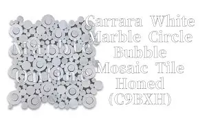 Marble Online Carrara White Marble Circle Bubble-Mosaic tile (Honed)