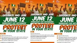 JUNE 12 PROTEST IN OSUN STATE! PROTESTERS SPRIT IS HOTTING
