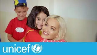 Rita Ora meets children in Kosovo | UNICEF