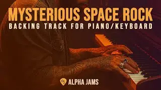 🎹 Locrian Space Rock Jam in B &bull; Piano / Keys Backing Track with Chords & Scales | Alpha Jams