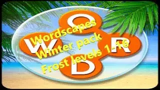 My Wordscapes Stream Winter pack Frost levels 1-16 complete.