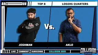 Collision 2025 - Joshman (Fox) vs Aklo (Fox) - Top 8 - Losers Quarters - Super Smash Bros Melee