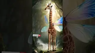 Giraffe Meets Dragonfly: A Magical Winged Fusion Transformation