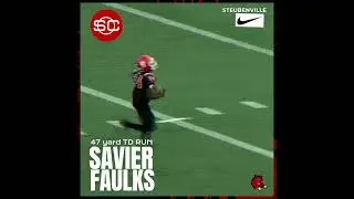 2023 🏈 Steubenville Big Red Football: Savier Faulks 4️⃣7️⃣-yd TD run 🆚 New Phila #highschoolfootball