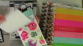 Weekly planner spread, birthday cards received, more sticker books, yay!