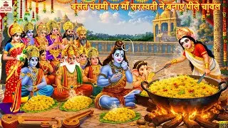बसंत पंचमी पर माँ सरस्वती ने बनाए पीले चावल | Basant Panchami | Hindi Kahani | Bhakti Kahani |Kahani