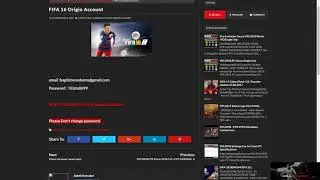 GIVEAWAY - FIFA 16 Full Game Origin Account