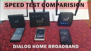 Dialog Home Broadband Speed Test ZLT P25 , Huawei B310 & ZLT S10