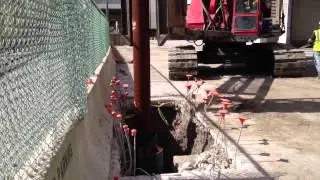 Pile Driving in New Orleans, pipe piles, vulcan hammer