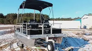 TAVO Toon P-4 2025 Model Mini Pontoon Boat electric or gas www.TAVOline.com
