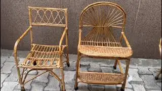 Cane Furniture baby chair set at Best Price & Quality #onlinefurniturestore #wholesaleprice