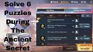 Solve 6 Puzzles During The Ancient Secret | PUBG MOBILE | Sher MohayudDin