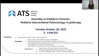 Pediatric Interventional Pulmonology: Cryotherapy