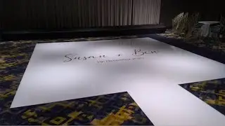 White Gloss Dance Floor with Runway by Lumin8 Events