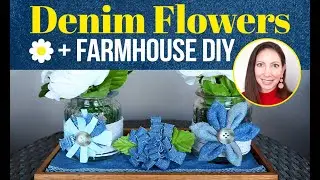 DENIM FLOWERS 3 WAYS | WHAT TO DO WITH DENIM SCRAPS