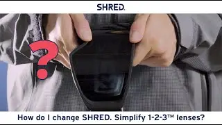 How do I quickly change SHRED. Simplify Goggles 1-2-3&trade; lenses?