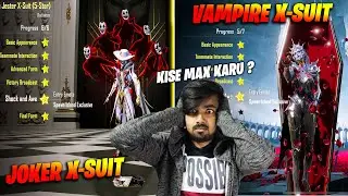 😱 OMG !! JOKER X-SUIT VS VAMPIRE X-SUIT KISE MAX KARU ? CHALLENGE GONE WRONG IN BGMI/PUBGM