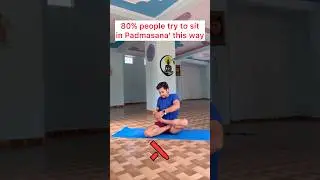 How to do padmasana #padmasana #yoga #yogaclass #explore #shorts #viral #foryou